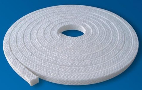 Teflon (PTFE) filament packing with PTFE impregnated